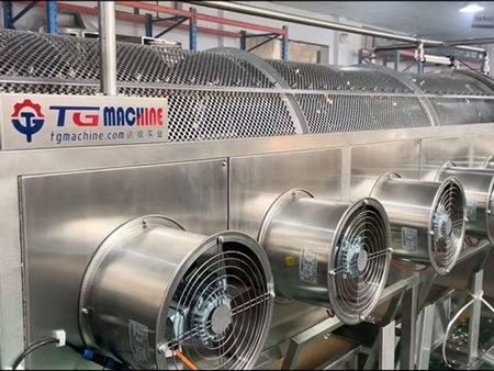 وحدة التبريد والغربلة الدوارة